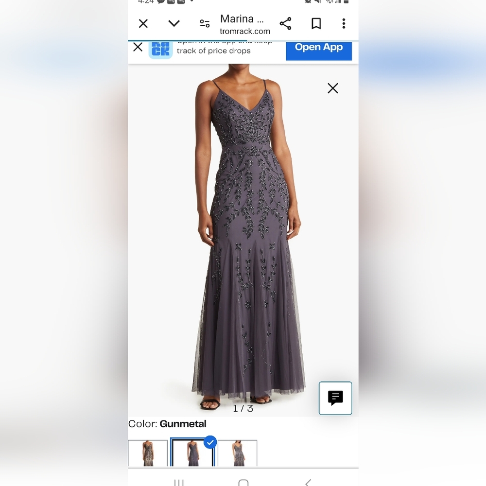 Marina beaded gown